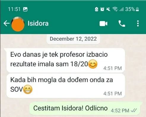 Privatni časovi programiranja - 18 od 20 bodova